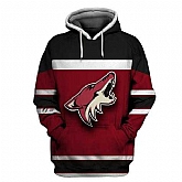 Coyotes Wine All Stitched Hooded Sweatshirt,baseball caps,new era cap wholesale,wholesale hats